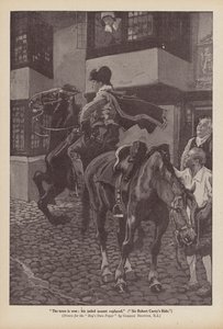 Cavalgada de Sir Robert Carey (litografia) de Gordon Frederick (after) Browne