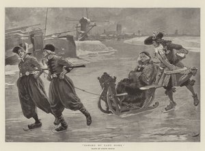 Rebocar a casa de My Lady (litho) de Gordon Frederick (after) Browne
