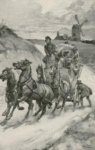 Um treinador de palco nos tempos antigos de Gordon Frederick Browne