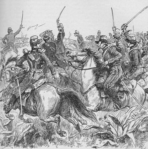Capturado por um golpe ousado Abd-El-Kadrs Smalah, 1902 de Gordon Frederick Browne