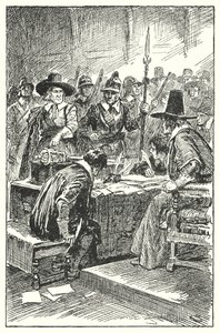 Cromwell expulsando o Parlamento Longo (litho) de Gordon Frederick Browne