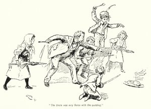 Ilustração para The Story of the Treasure Seekers de E Nesbit (litho)