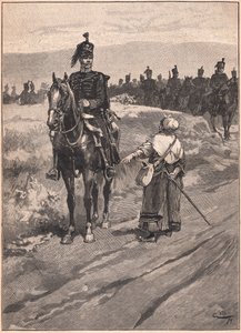 O duque de Brunswick e seus hussardos (os brunsviques negros) em 1810 de Gordon Frederick Browne