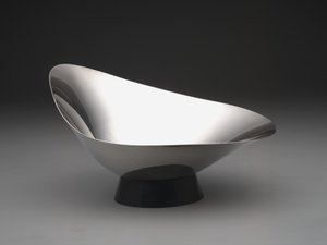 Tigela "Decorator" moderna, c.1959 (placa de prata e plástico)