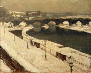 Ponte de Elba e Augusto no inverno