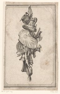 Troféu com vasos e escudo de Gottlieb Friedrich Riedel