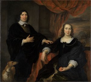 Retrato de um casal casado de Govaert Flinck