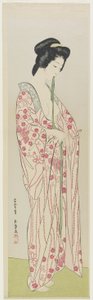 Mulher na roupa de quimono, maio de 1920 de Goyo Hashiguchi