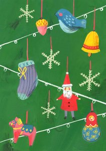 Decorações de Natal de 2013 (óleo sobre papel)