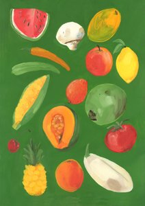 Fruta, 2013 (óleo sobre papel)
