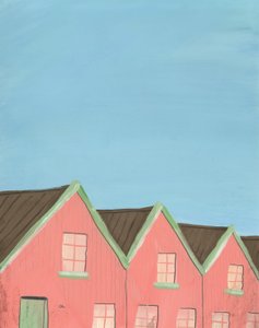 Casa, 2013 (óleo sobre papel)