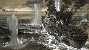 O cruzador mercante Jervis Bay lutou até à morte quando um comboio britânico foi emboscado de Graham Coton