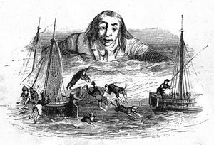 Ilustração para "As Viagens de Gulliver", escrita por Jonathan Swift