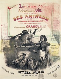 Cenas da Vida dos Animais, de Gerard Grandville (1803-1847) de Grandville