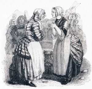 As mulheres e o segredo - Fábulas de La Fontaine de Grandville