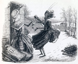a cigarra e a formiga (La cigale et la fourmi) - Fábulas de La Fontaine de Grandville