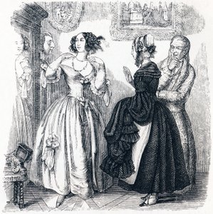 a jovem viúva (La jeune veuve) - Fábulas de La Fontaine de Grandville