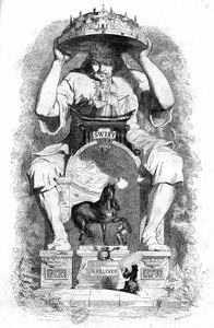Ilustração para "As Viagens de Gulliver", escrita por Jonathan Swift
