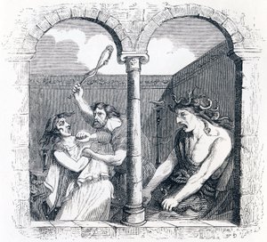 A discórdia (La discorde) - Fábulas de La Fontaine de Grandville