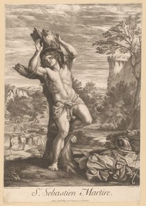 H. Sebastiaan
St. Sebastien Martire (título sobre o objecto)