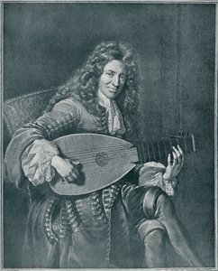 Charles Mouton, c1626-1710. Lutenista francês e compositor de alaúde, 1909