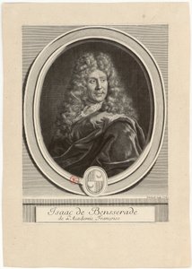 Isaac de Bensserade da Académie Françoise de Gérard Edelinck