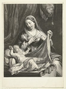 Maria com Cristo Criança na manjedoura