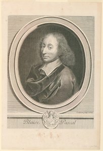Retrato de Blaise Pascal (1623-1662) de Gérard Edelinck