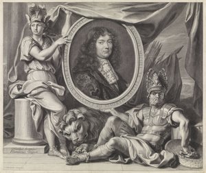 Portret van François-Michel Le Tellier de Gérard Edelinck
