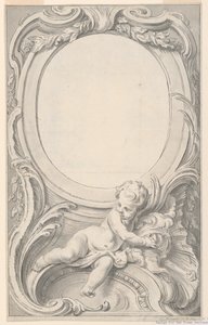 Design para moldura ao redor do retrato de Francis Russell, segundo conde de Bedford de Gravelot