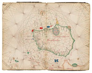 O mais antigo mapa separado conhecido da ilha da Irlanda, o Atlas Portolan