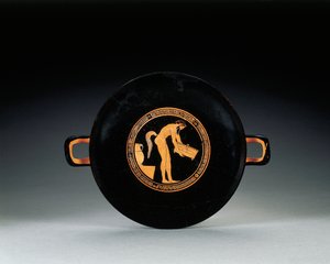 Quilix de figura vermelha ática, c.470 AC de Greek