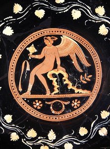 Merrythought Cup, c.330-310 BC (cerâmica) de Greek