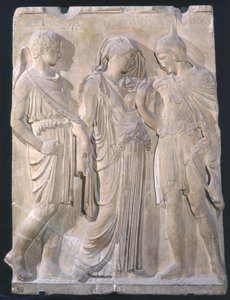 Orfeu, Eurídice e Hermes (mármore)