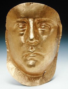 Máscara de Rhescuporis III (210-228 d.C.) Rei do Bósforo (ouro)