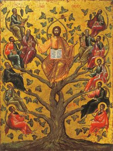 Ícone Cristo, o Verdadeiro da Videira