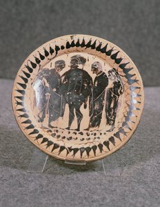 Placa, Cosenza (Hipponion) (cerâmica) de Greek School