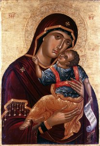 Nossa Senhora da Ternura A Virgem Eleusa de Greek icon