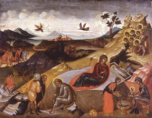 A Natividade de Cristo de Greek icon