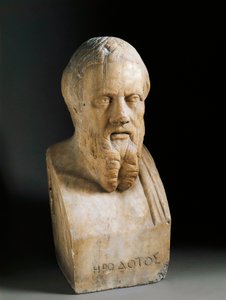 Busto de Heródoto, século IV a.C. (Escultura em mármore)