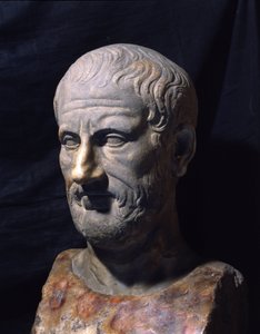 Representação do filósofo grego Theophraste (372-287 a.C.).