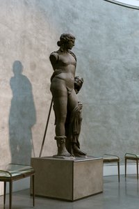 Baco e um fauno, um dos dois colossos do Palatino, século II d.C. (pedra basanítica)