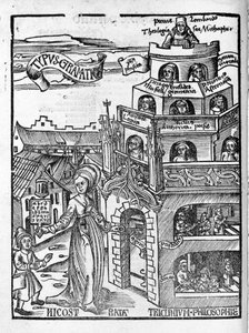 Artes Liberais: Gramática - em "Margarita Philosophica" de Gregor Reisch (1467-1525). Bale