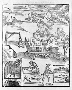 Artes Liberais: La geometria - em "Margarita Philosophica" de Gregor Reisch (1467-1525). Bale