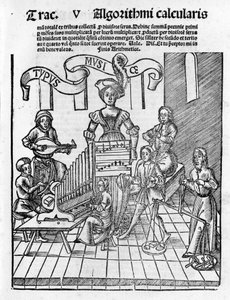 Artes Liberais: Música - em "Margarita Philosophica" de Gregor Reisch (1467-1525). Bale