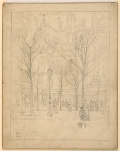 Vista de uma rua de Paris de Griffith Baily Coale