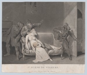 Primeira Cena de Ladrões, ca. 1805. de Gror