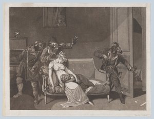 Primeira Cena de Ladrões, ca. 1805. de Gror