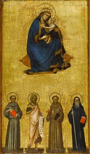 Madonna and Child with Saints, cerca de 1360 (tempera e folha de ouro no painel de álamo)