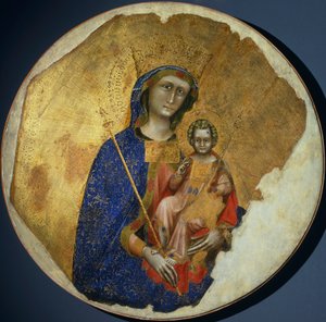 Madonna with Child, de Ridolfo Guariento ou Guariento di Arpo (ativo de 1338 a 1370). de Guariento di Arpo
